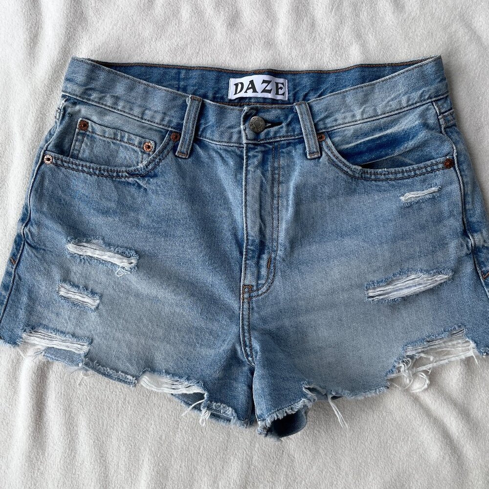 Daze - Distressed Denin/Jean Shorts - Size 29
